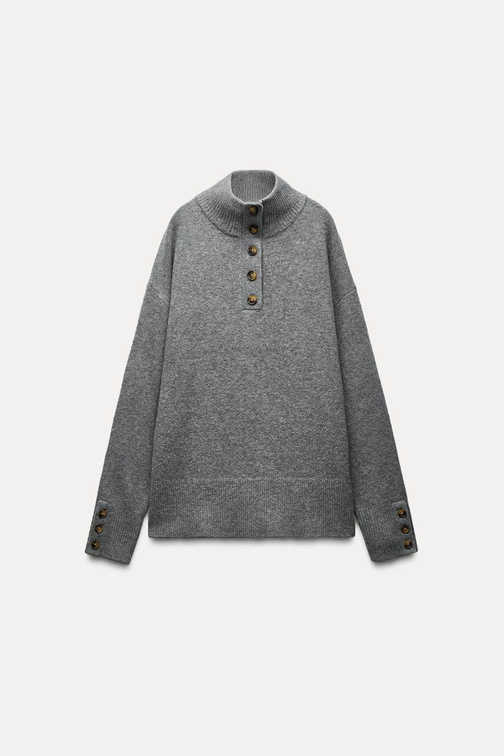 KNIT HIGH NECK SWEATER - Zara фото 14