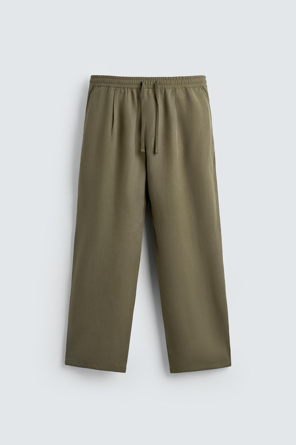 PANTAL?N FLUIDO RELAXED FIT / Oliva