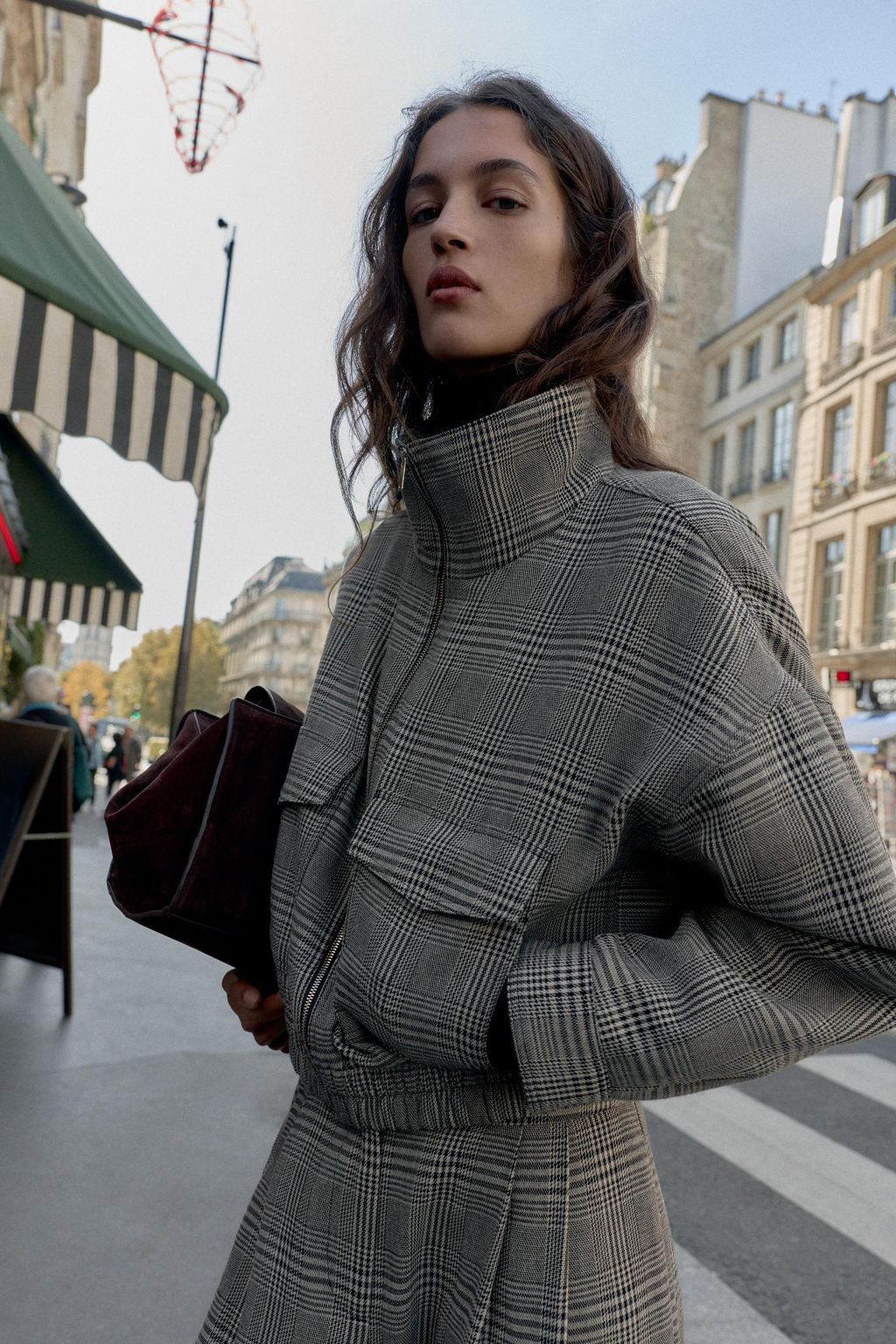 HOUNDSTOOTH BOMBER JACKET - Zara фото 2