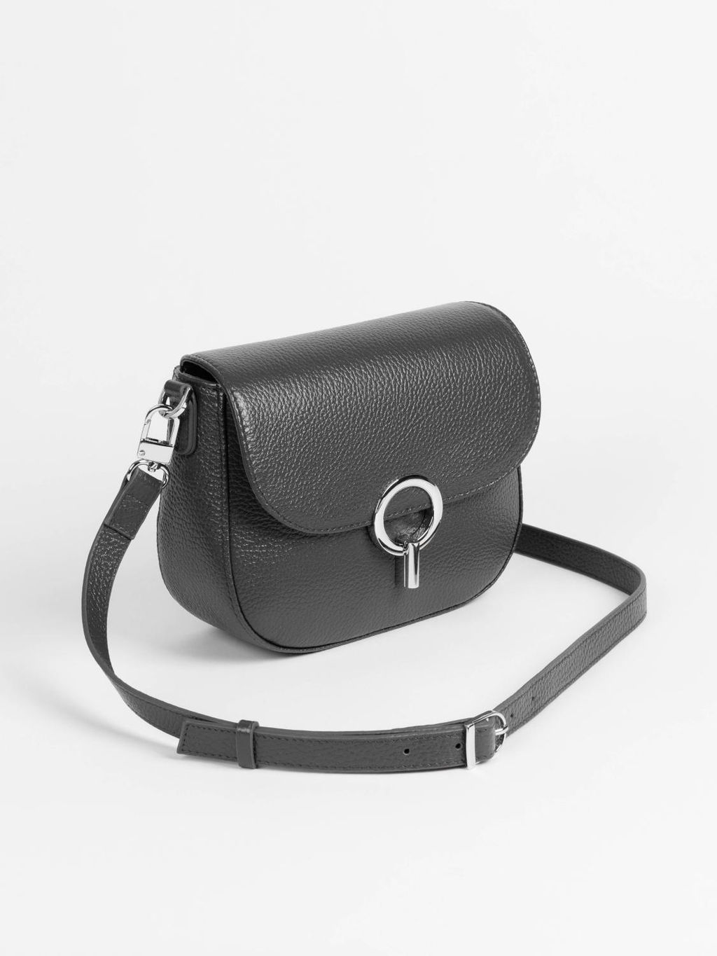 Женская кожаная сумка Richet 3292LN 303 Серый