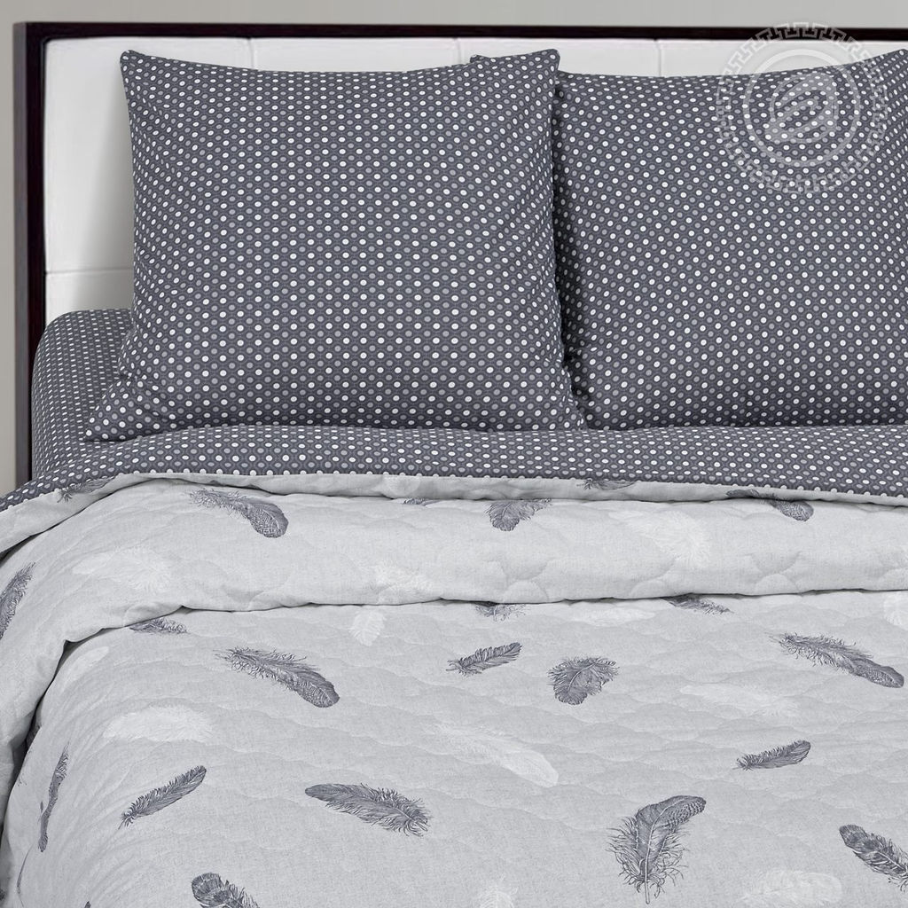 Постельное белье Феникс (поплин зима-лето) 1,5 сп./Пододеяльник стеганый (молния): 1 шт. - 215*143; Простыня: 1 шт. - 215*150; Наволочка (клапан): 2 шт. - 70*70; Зима - лето - Артпостель фото 2