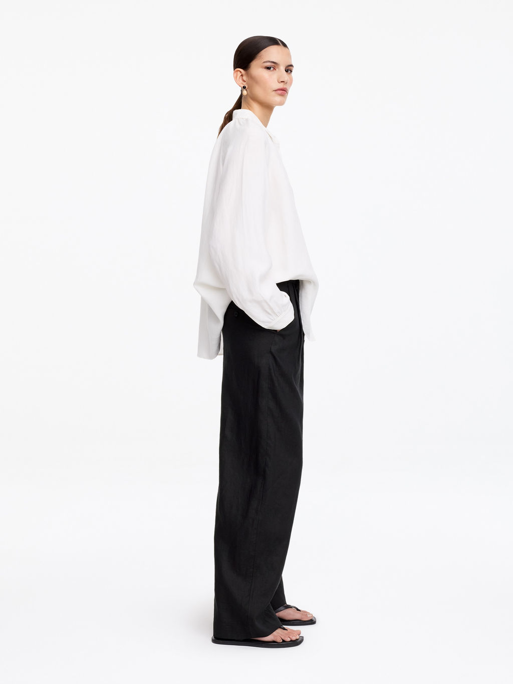 Pantalones de lino sastre - H&m фото 6