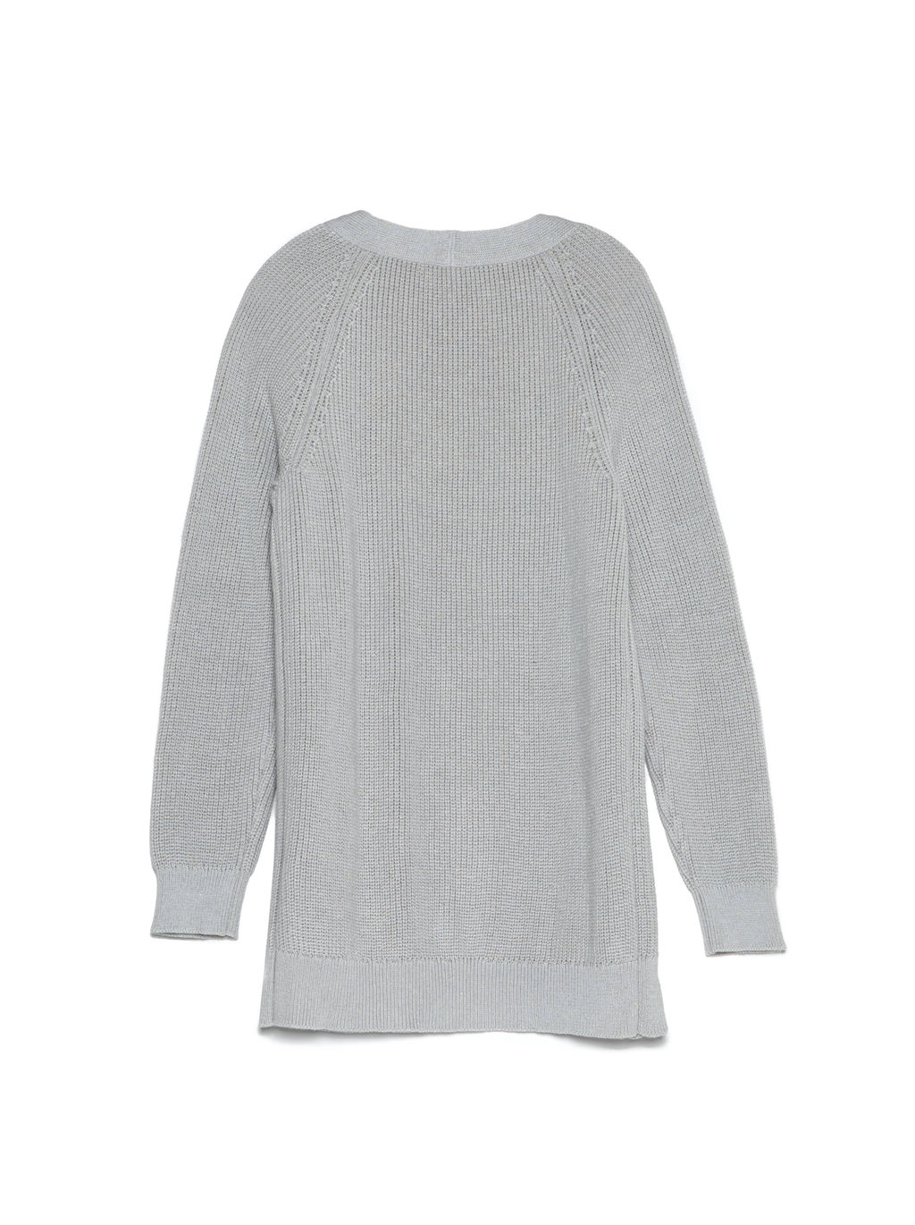 CONTE Удлиненный кардиган из итальянской пряжи с вискозой и хлопком LDK 076 shiny grey - Conte elegant фото 4