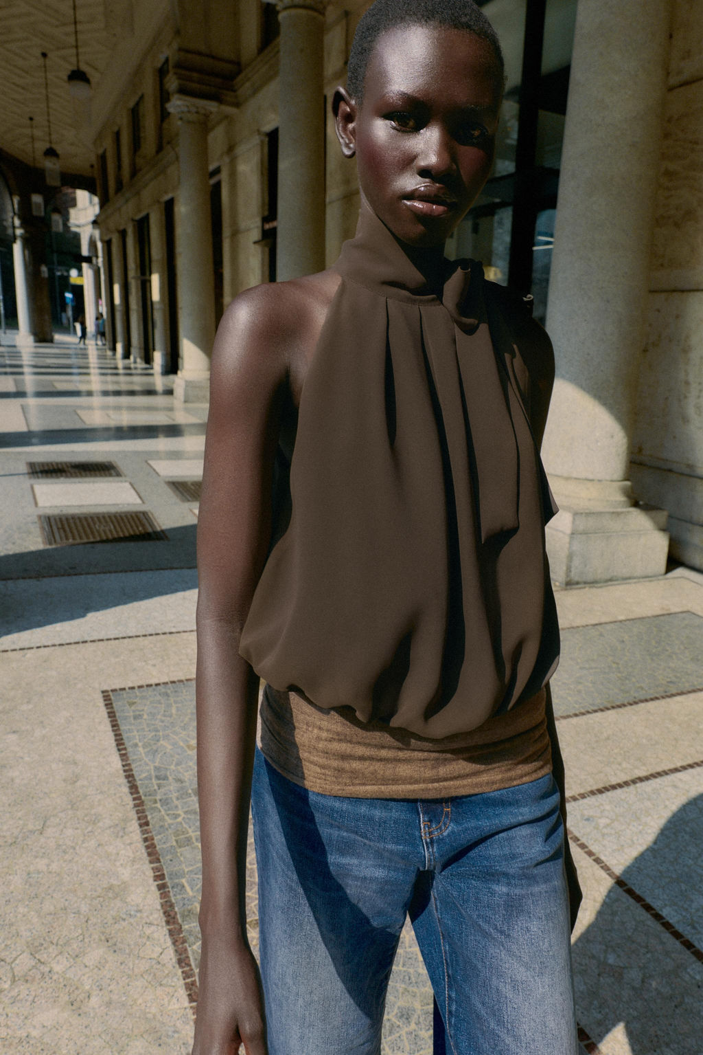 HALTER TOP WITH BOW - Zara фото 3