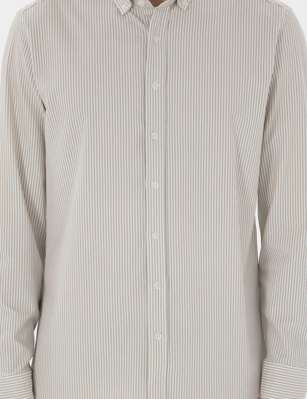 _a_la Slim Fit _izgili Uzun Kollu G_mlek