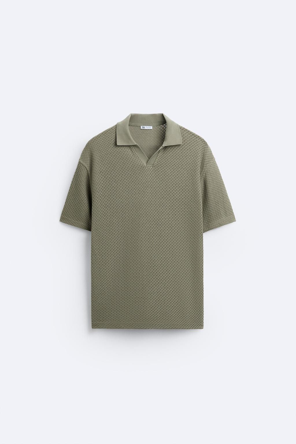 TEXTURED POLO SHIRT - Zara фото 6