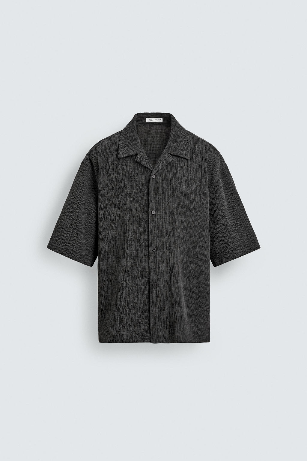 CAMISA RELAXED FIT RELIEVE / Gris Antracita - Zara фото 6