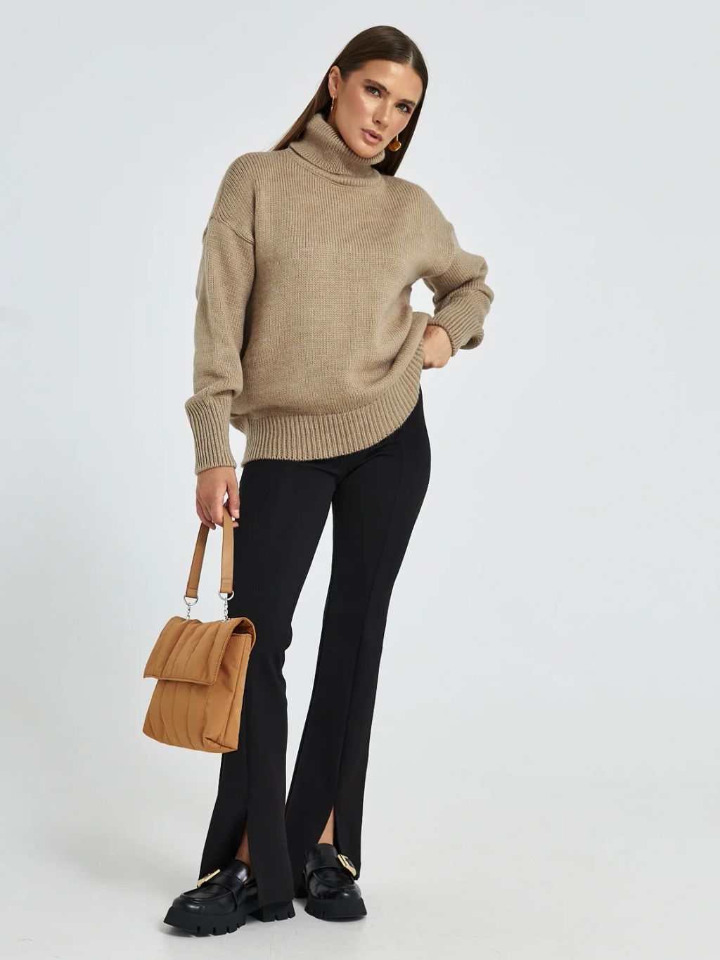 JETTY Джемпер вязаный свитер с горлом  фото 5