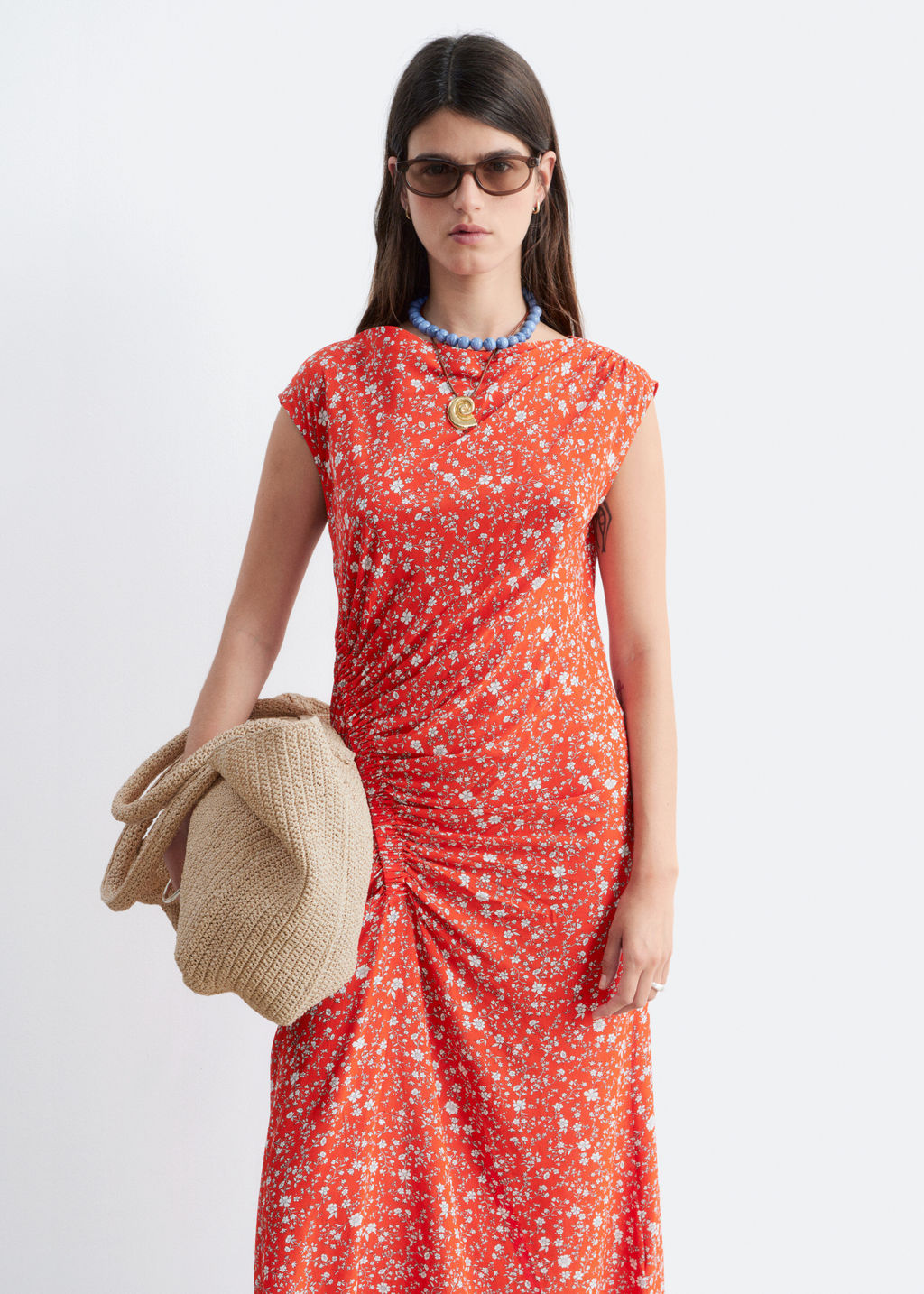 Vestido midi con cuello barco - H&m фото 4