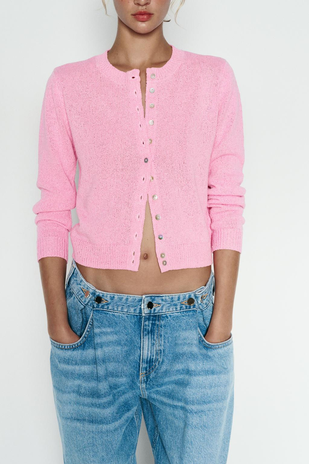 PLAIN KNIT CARDIGAN - Zara фото 17