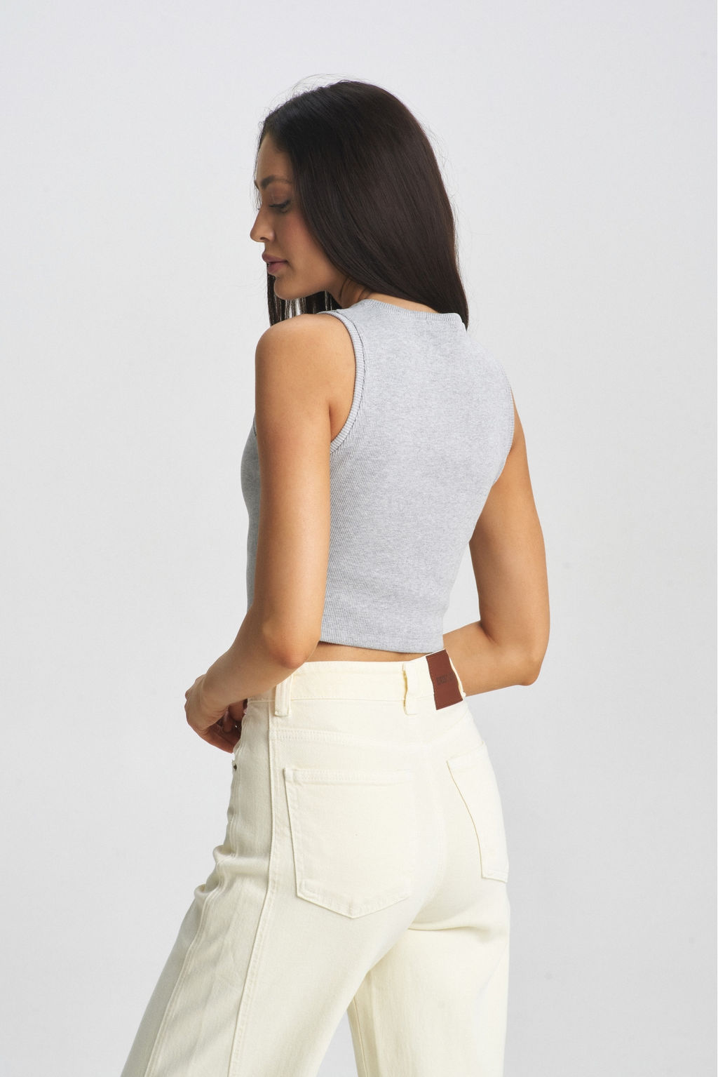 Кроп-топ Grey Melange