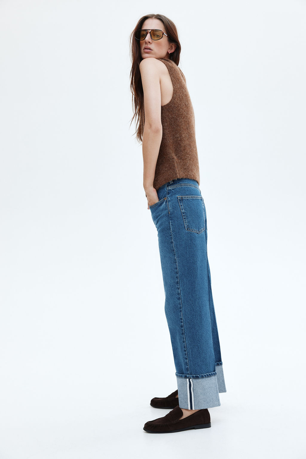 Wide High Ankle Jeans - H&m фото 3