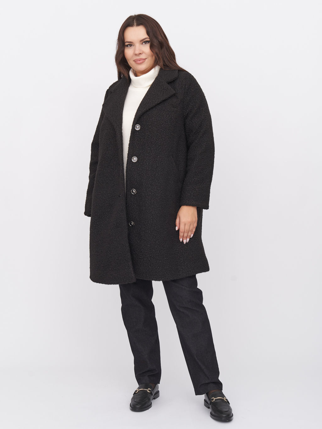Пальто из букле ZPL13023BLK01 - Артесса фото 17