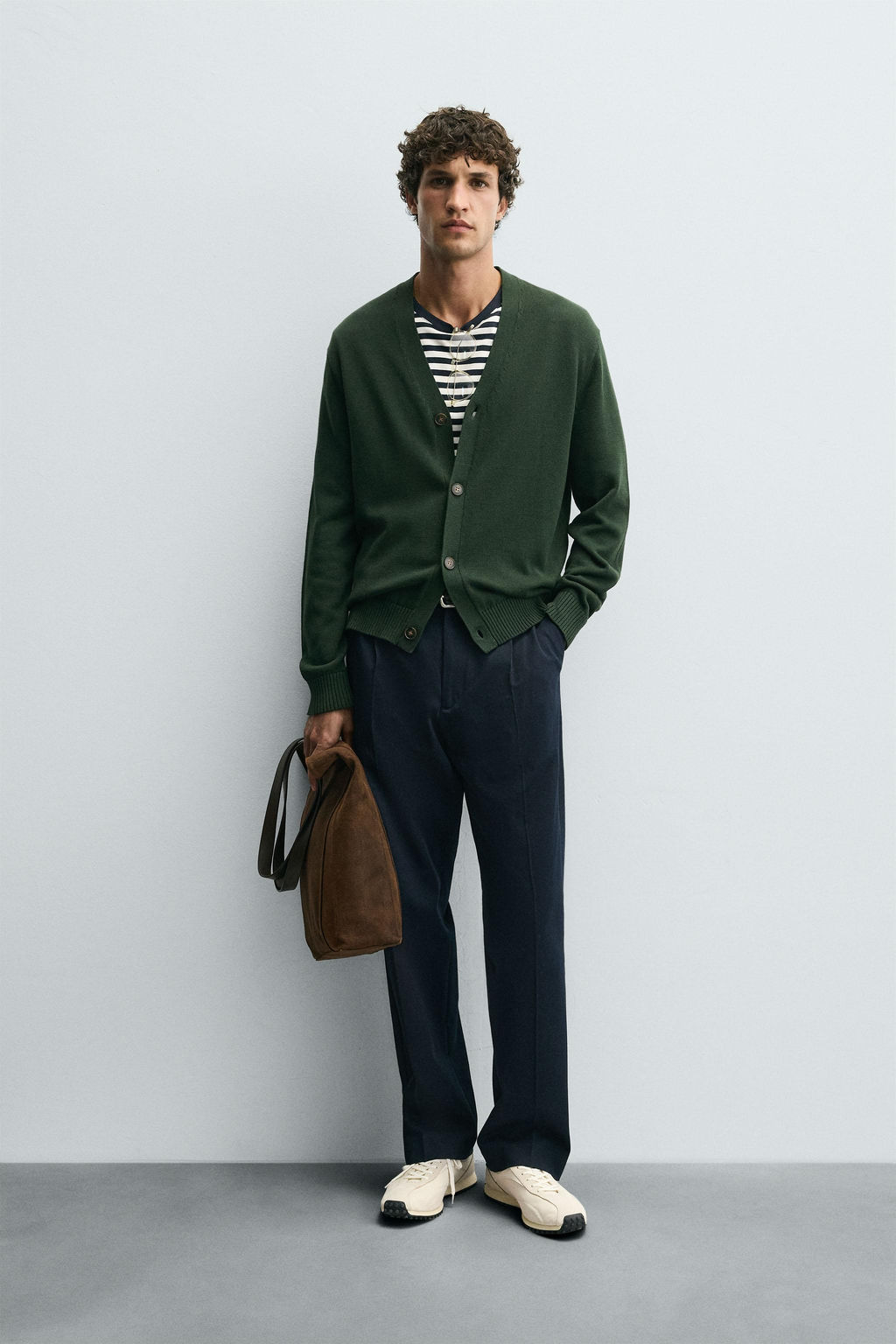 REGULAR FIT COTTON CARDIGAN