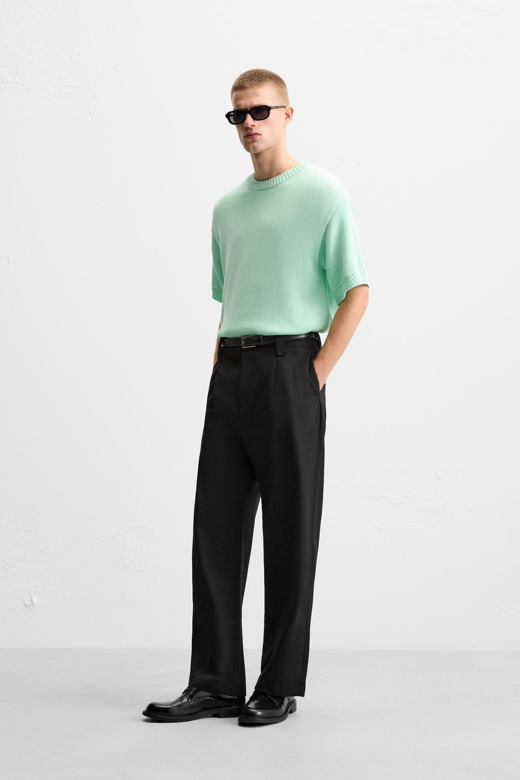 TEXTURED KNIT T-SHIRT - Zara фото 4