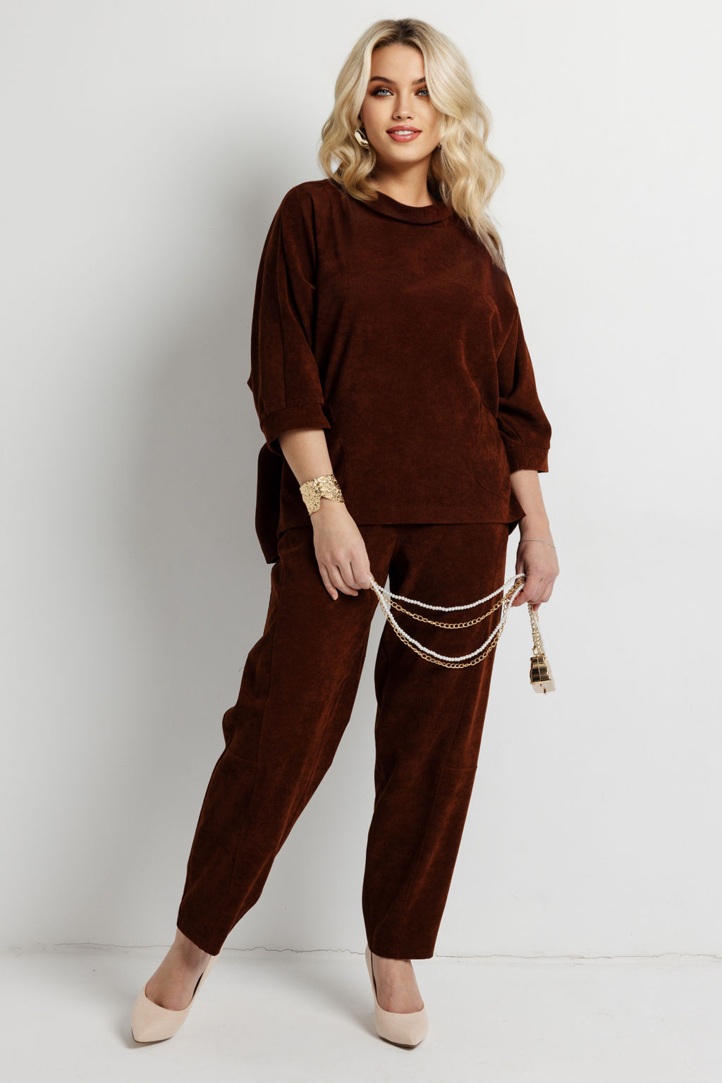 Блузка женская 4497/03/Коричневый