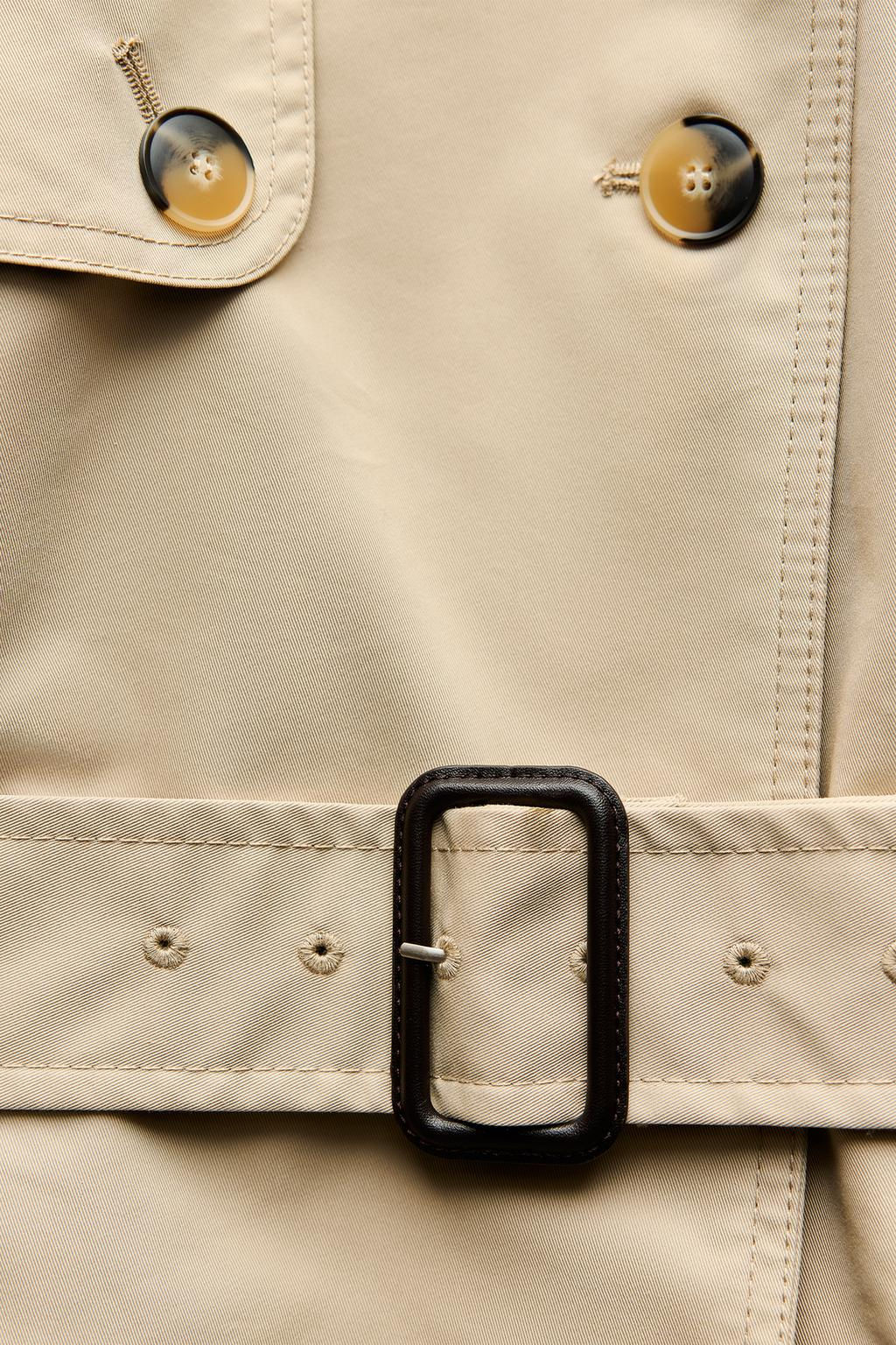 SLIM WATER-REPELLENT TRENCH COAT - ZW COLLECTION - Zara фото 9