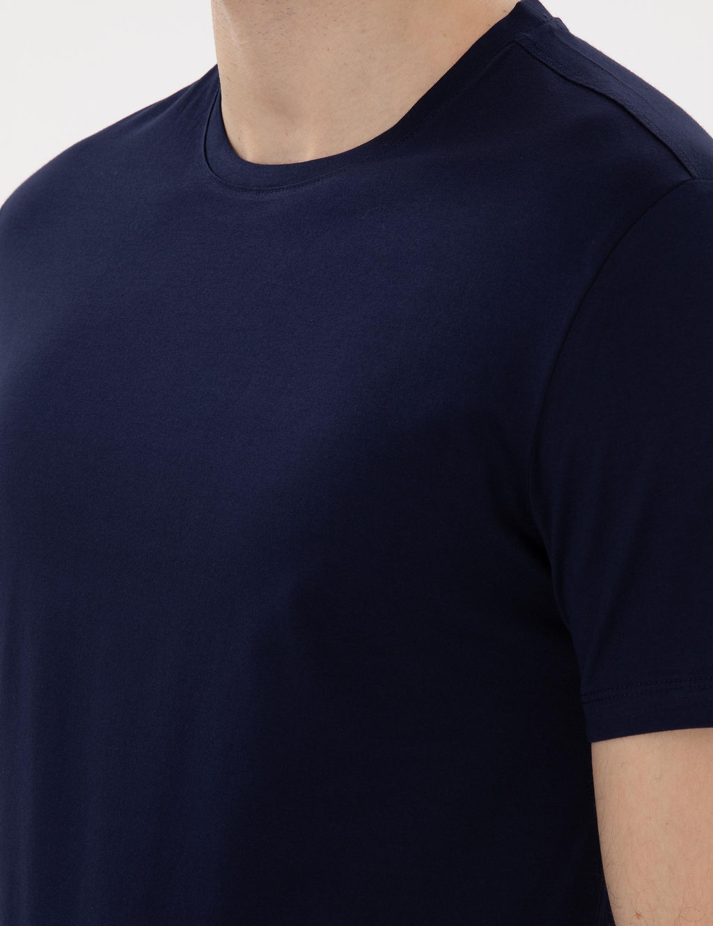 Lacivert Slim Fit Merserize Basic Ti__rt - Pierre cardin фото 14