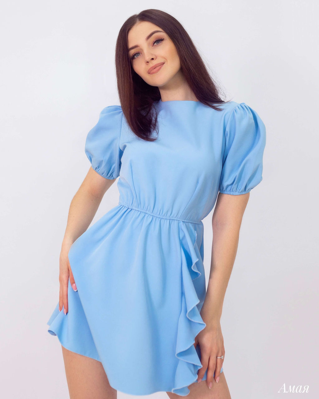Платье Амая (голубой) - Nadi bordo фото 4