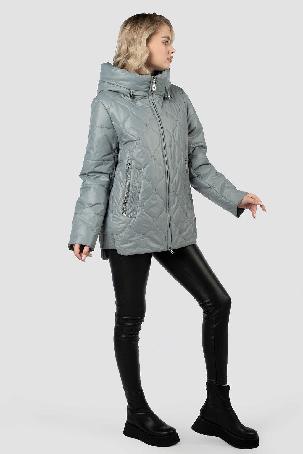 04-3038 Куртка женская демисезонная (синтепон 100) - El podio фото 4