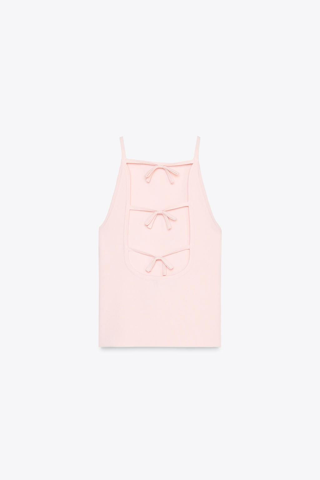 KNIT CUT OUT TIE TOP - Zara фото 15
