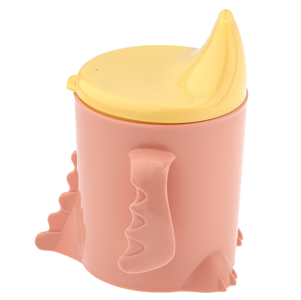 Lalababy Поильник детский пластмассовый Play with Me Hello, Dino! 270мл, 11х9,3х11,7см, персиковая карамель (Россия) - Домашняя мода фото 2