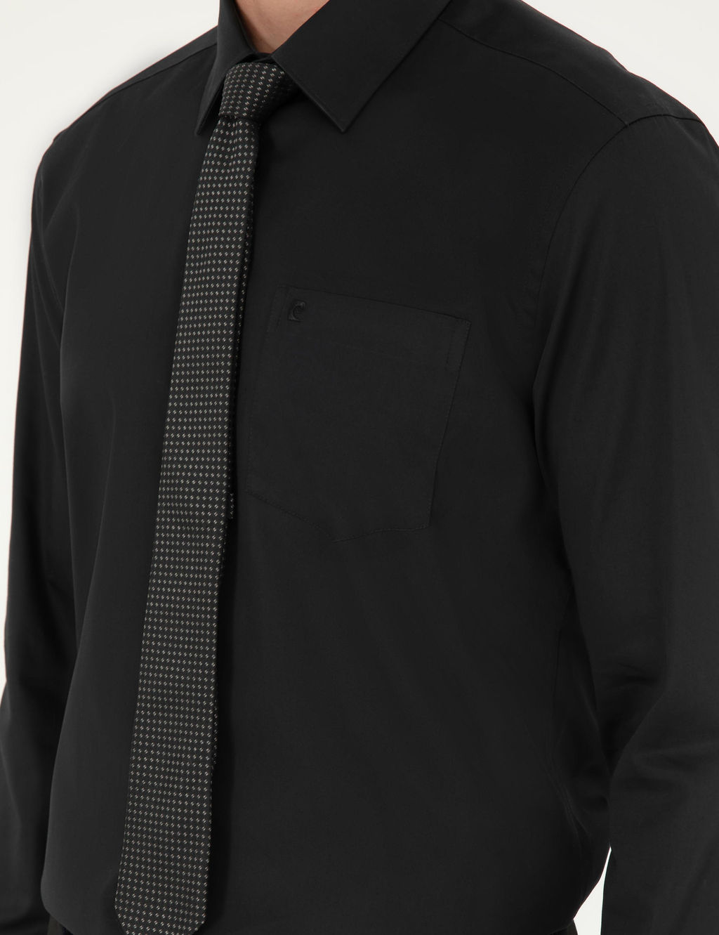 Siyah Regular Fit Uzun Kollu Basic G_mlek - Pierre cardin фото 14