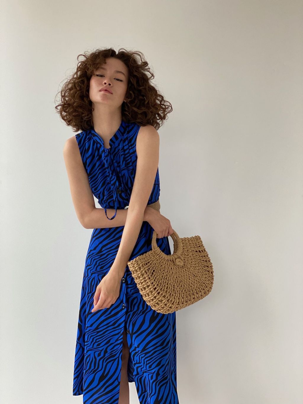 Платье, как из к/ф Красотка, синее с принтом - Martichelli фото 19