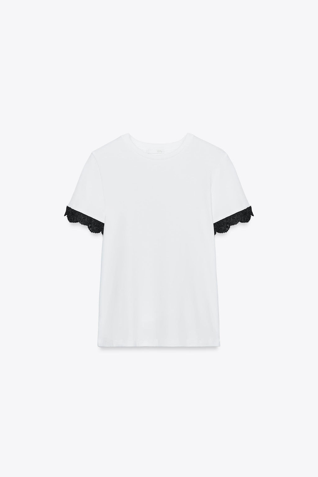 LACE SLEEVE T-SHIRT - Zara фото 5