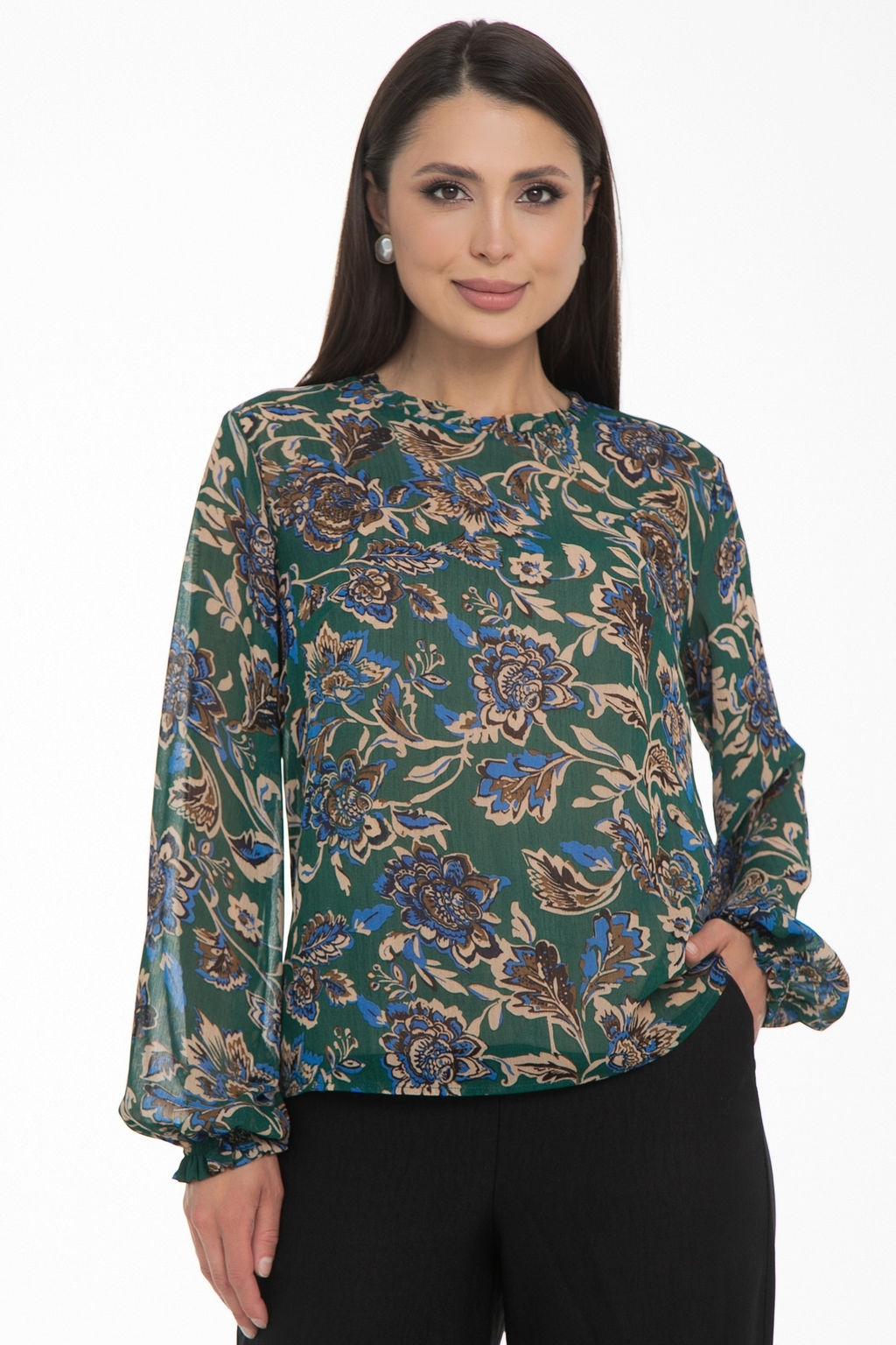 Блуза Волшебный шифон (модный принт)