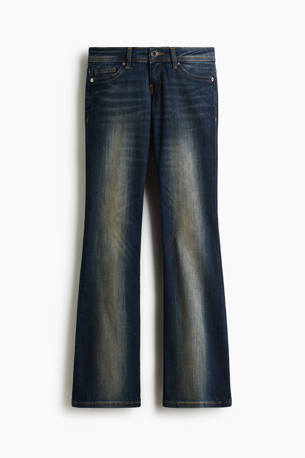 Flared Leg Ultra Low Waist Jeans - H&m фото 2