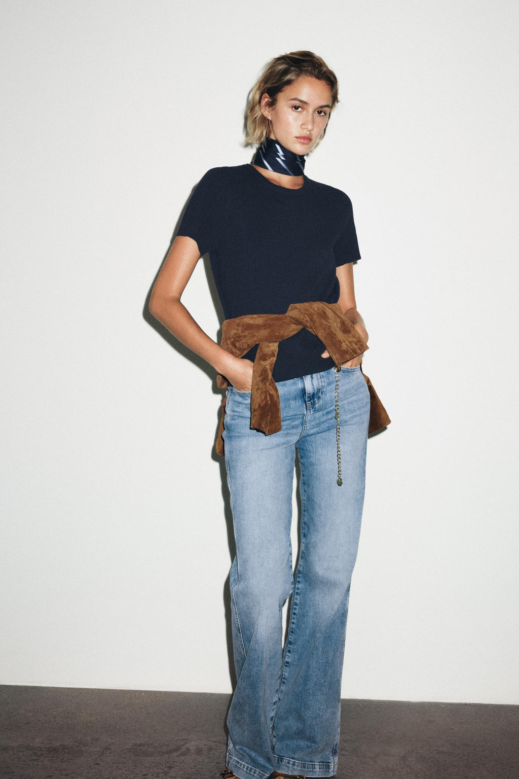 PLAIN KNIT SHORT SLEEVE TOP - Zara фото 23