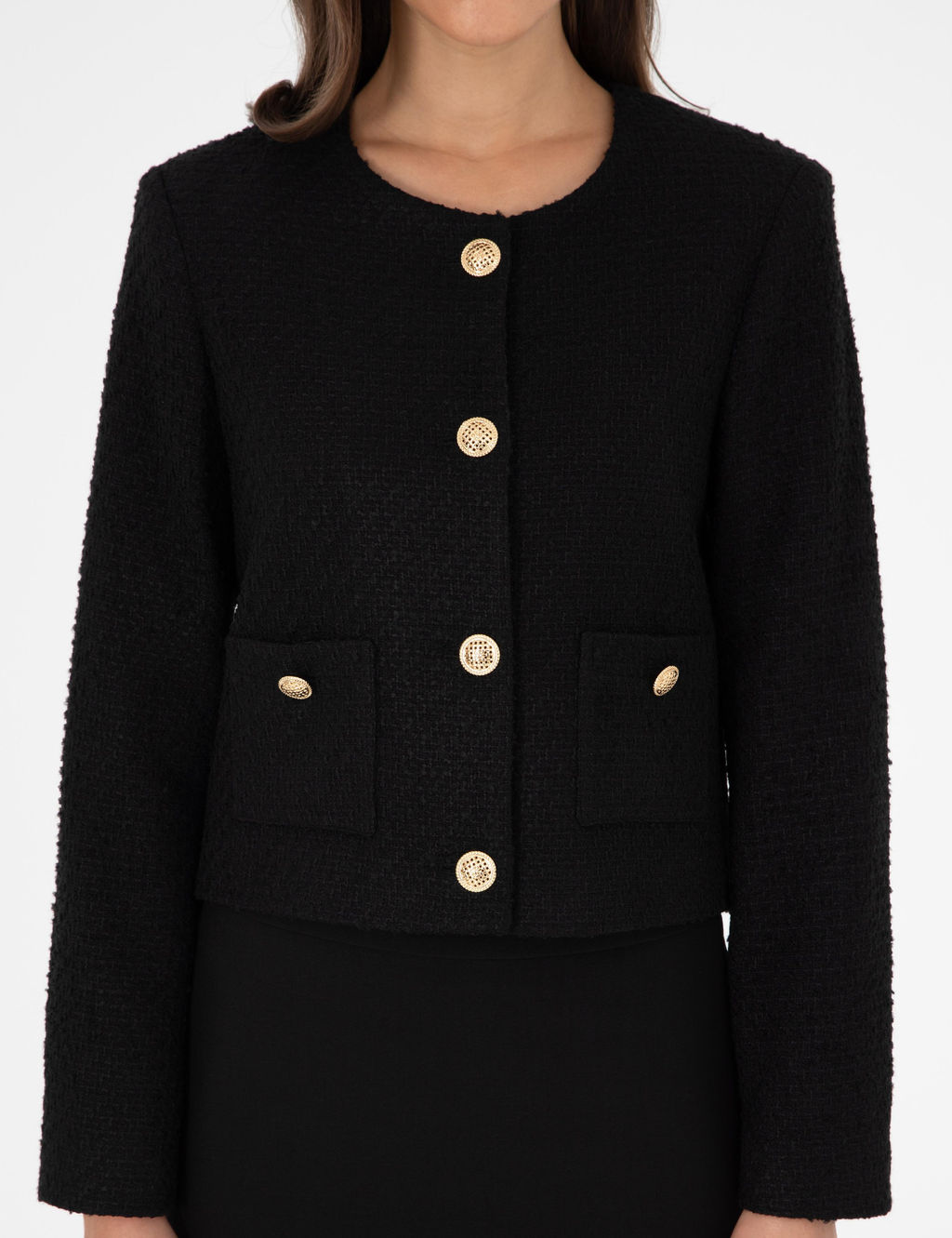 Siyah Crop Top Ceket - Pierre cardin фото 6