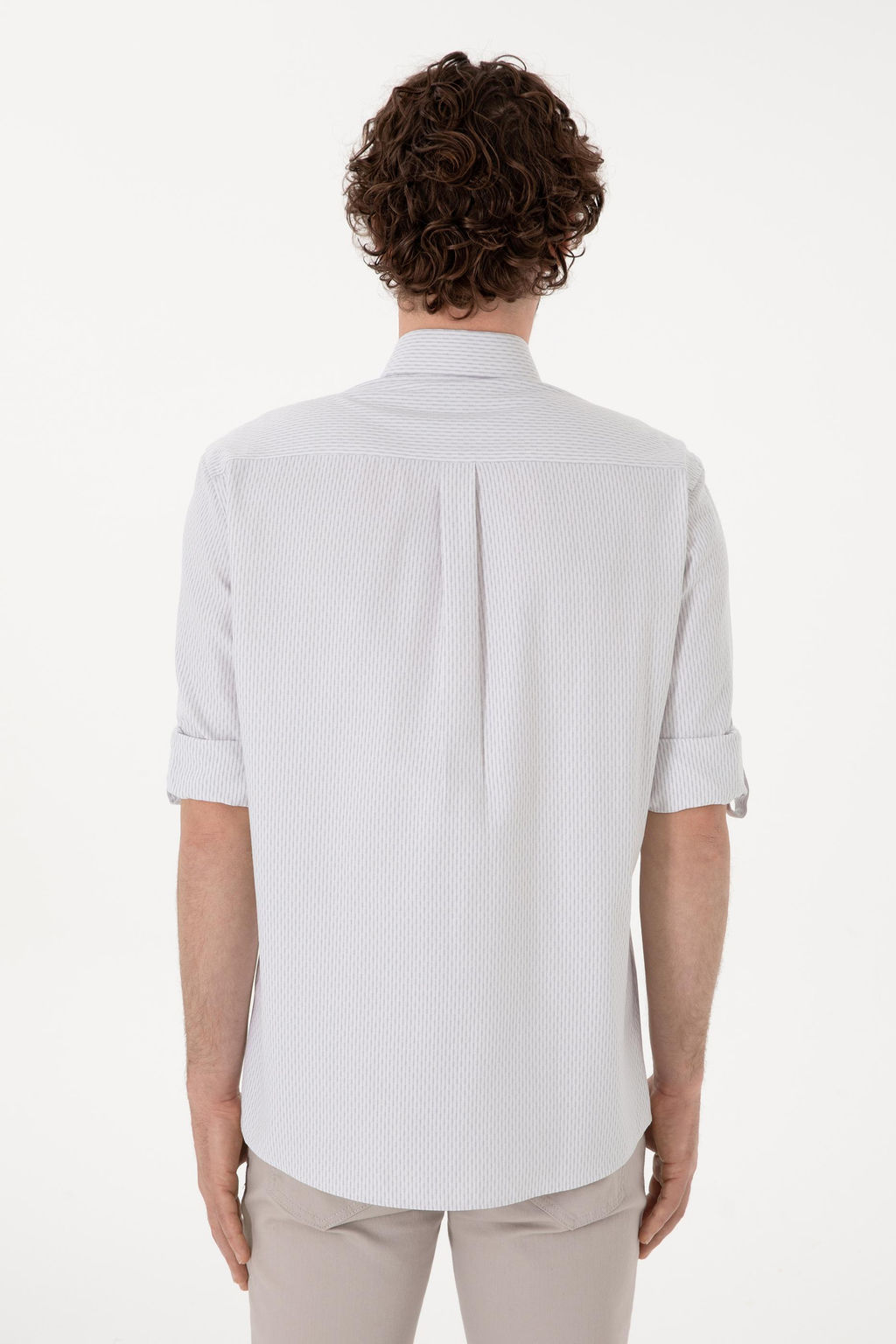 Erkek Gri Melanj Uzun Kollu G_mlek Sepette S_rpriz _ndirim - U.s. polo assn фото 6