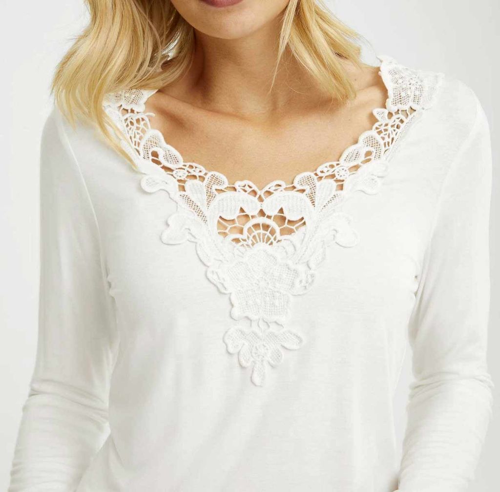 Блузка, экрю - Linea tesini фото 6