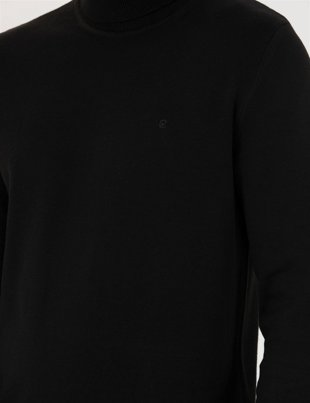 Siyah Slim Fit Bal_k__ Yaka Basic Triko Kazak - Pierre cardin фото 7