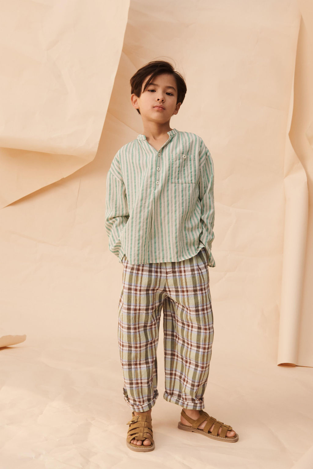 CAMISA RAYAS BOLSILLO LIMITED EDITION / Raya verde