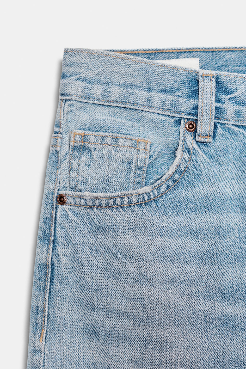 JEANS TRF EXTRA WIDE LEG TIRO ALTO / Azul pastel - Zara фото 8