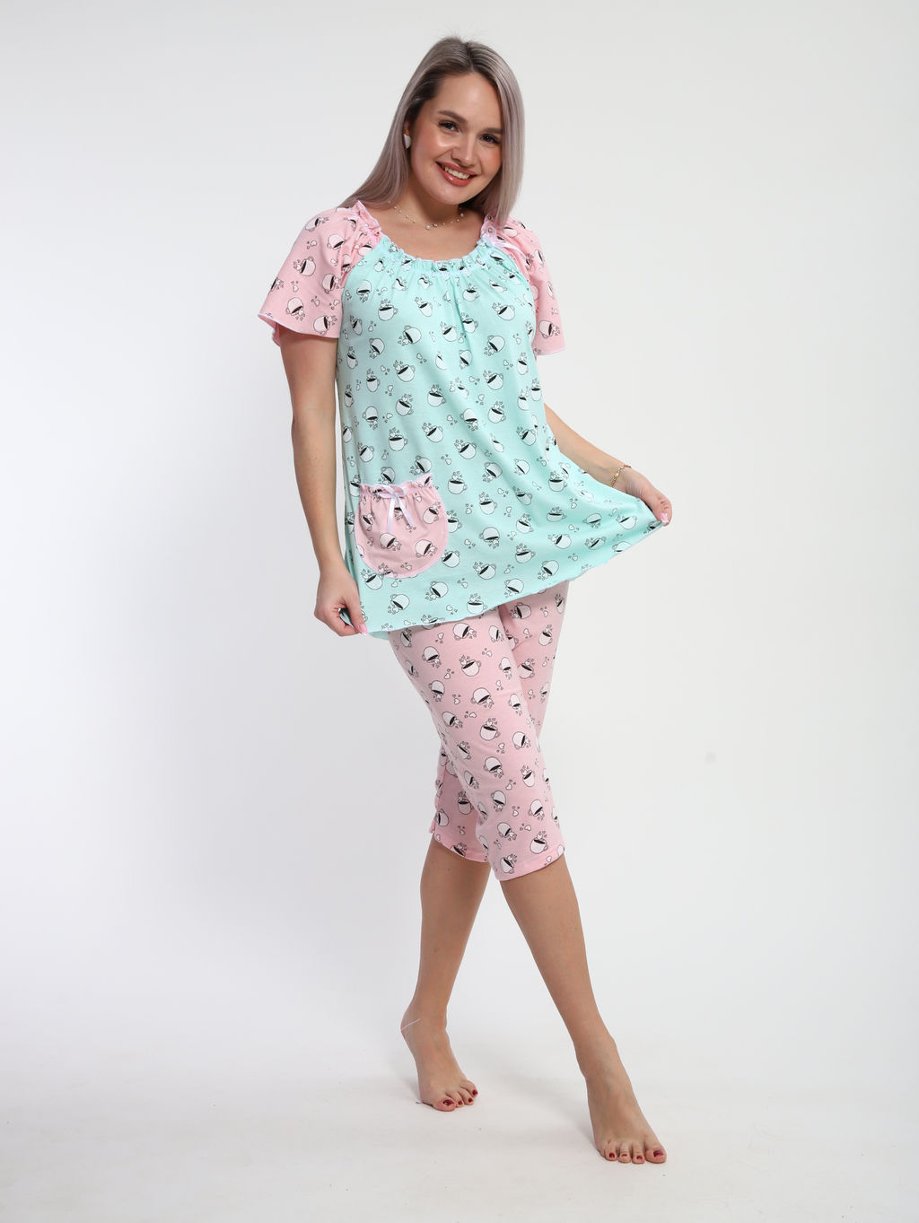 М43 Пижама Мальвина (ментол)