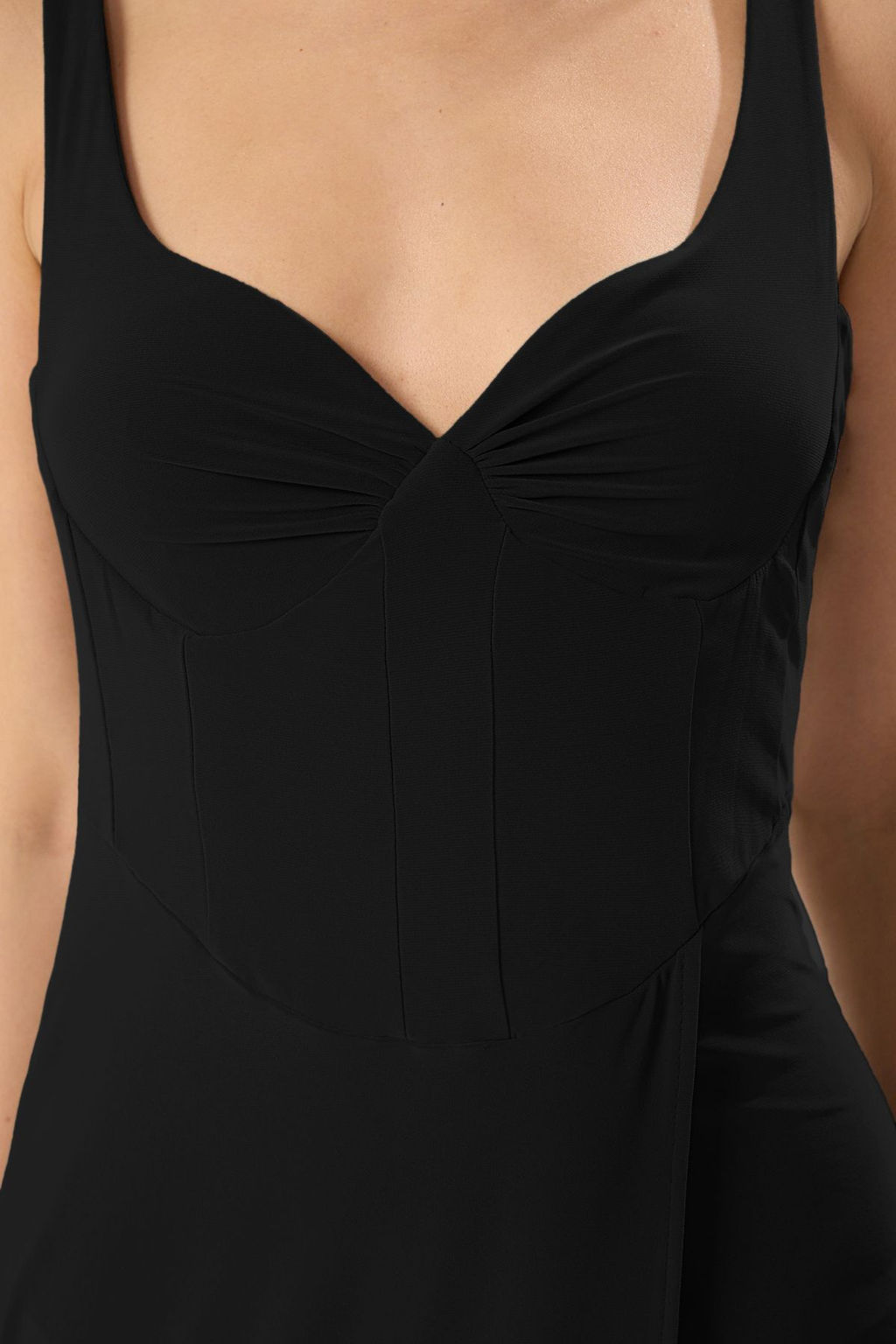 TRENDYOLMILLA Haki Duz Buzgu / Drape Dokuma Sandy Midi Astars?z Kokteyl Elbise TPRSS25EL00227  фото 3