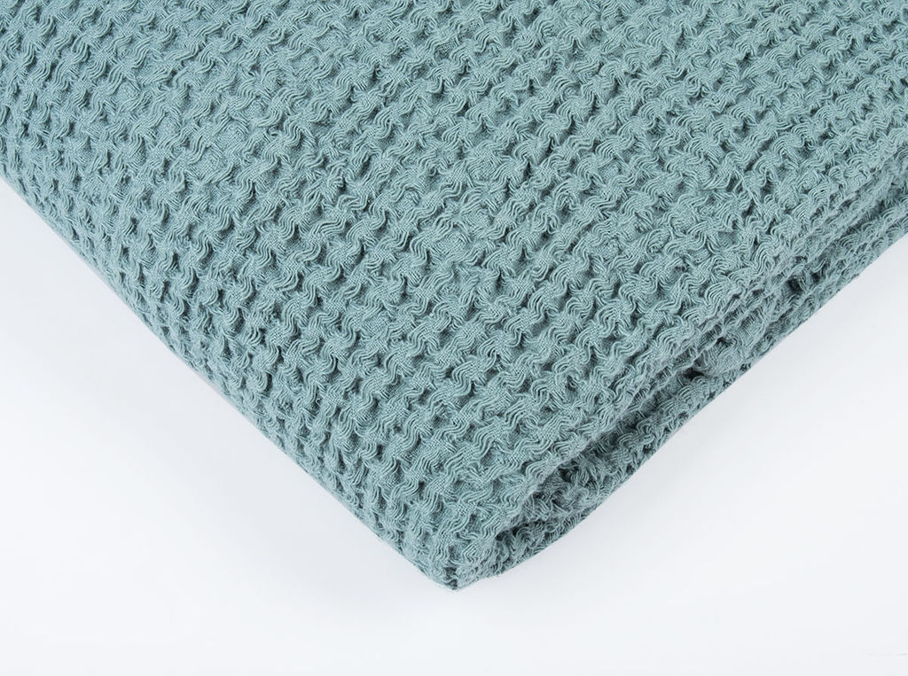 4645 Плед 130*90 цв. голубая ель рис 17-4911 - Речицкий текстиль фото 2