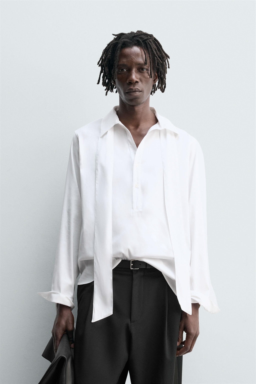 FLOWING SHIRT WITH BOW - Zara фото 2