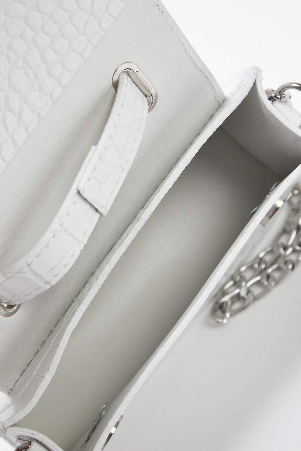 Beyaz Dokulu Capraz Ask?l? Kad?n Mini Boy City Canta TWOAW25OC00001