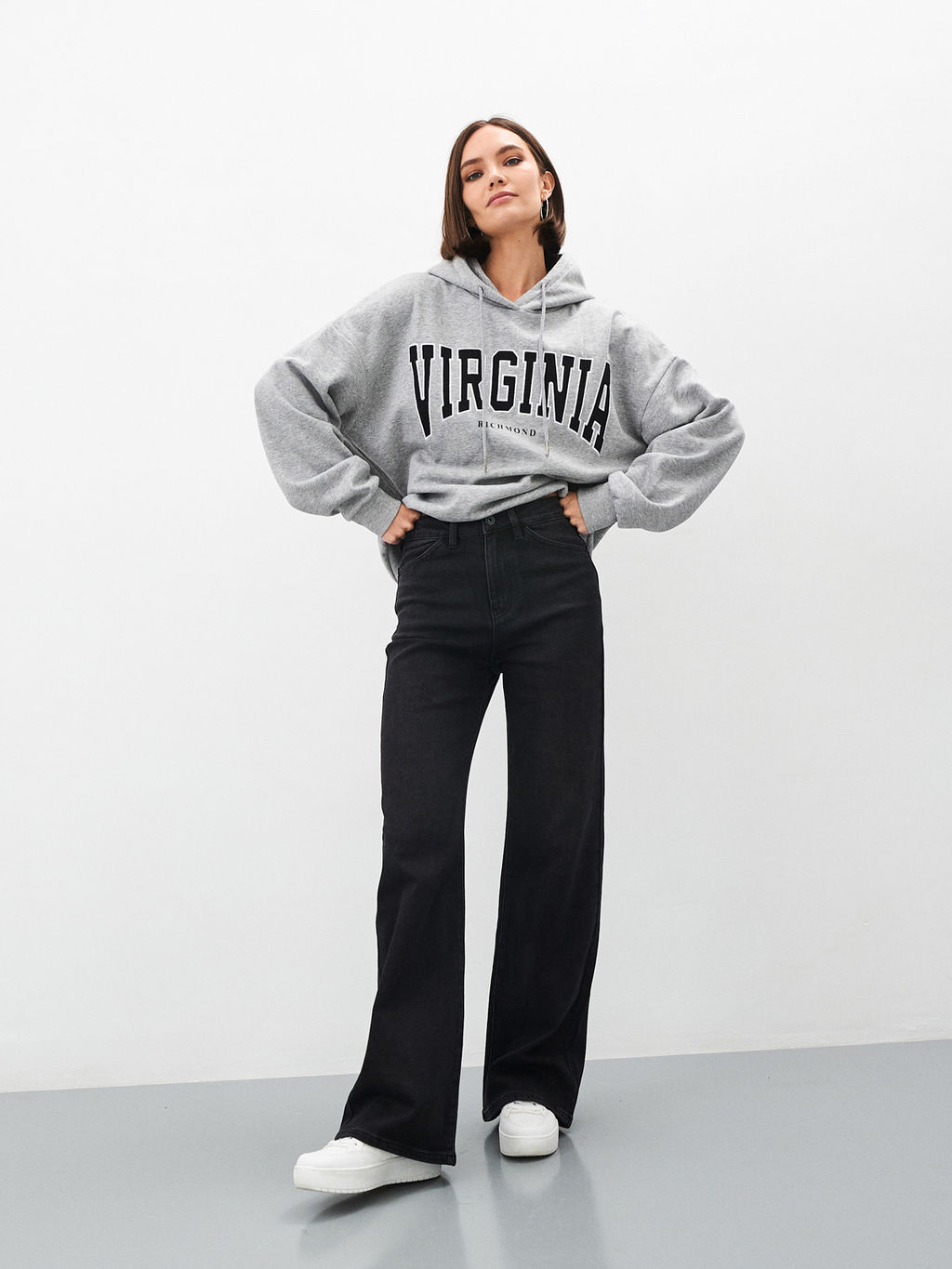 Женские Джинсы Утепленные WIDE LEG - Mossmore фото 15