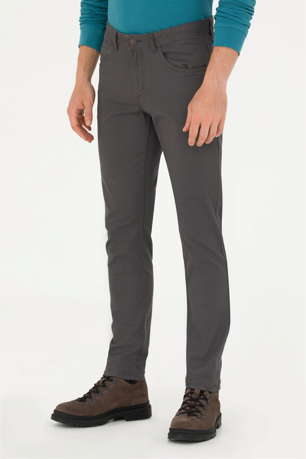 U. S. Polo Assn Мужские брюки из плотной ткани антрацитового цвета - U.s. polo assn фото 9