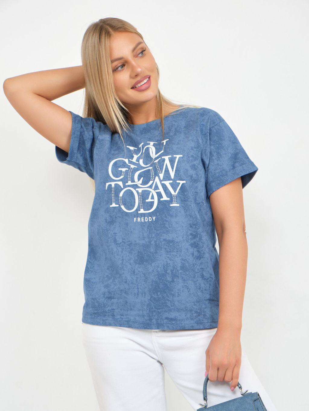 Футболка варенка Хлопок 100% Лиона индиго - Ивассорти фото 10