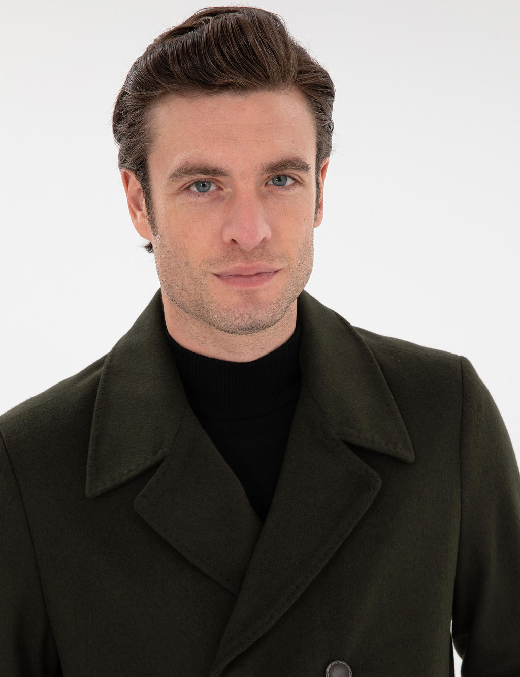 Haki Slim Fit Stamp Pate