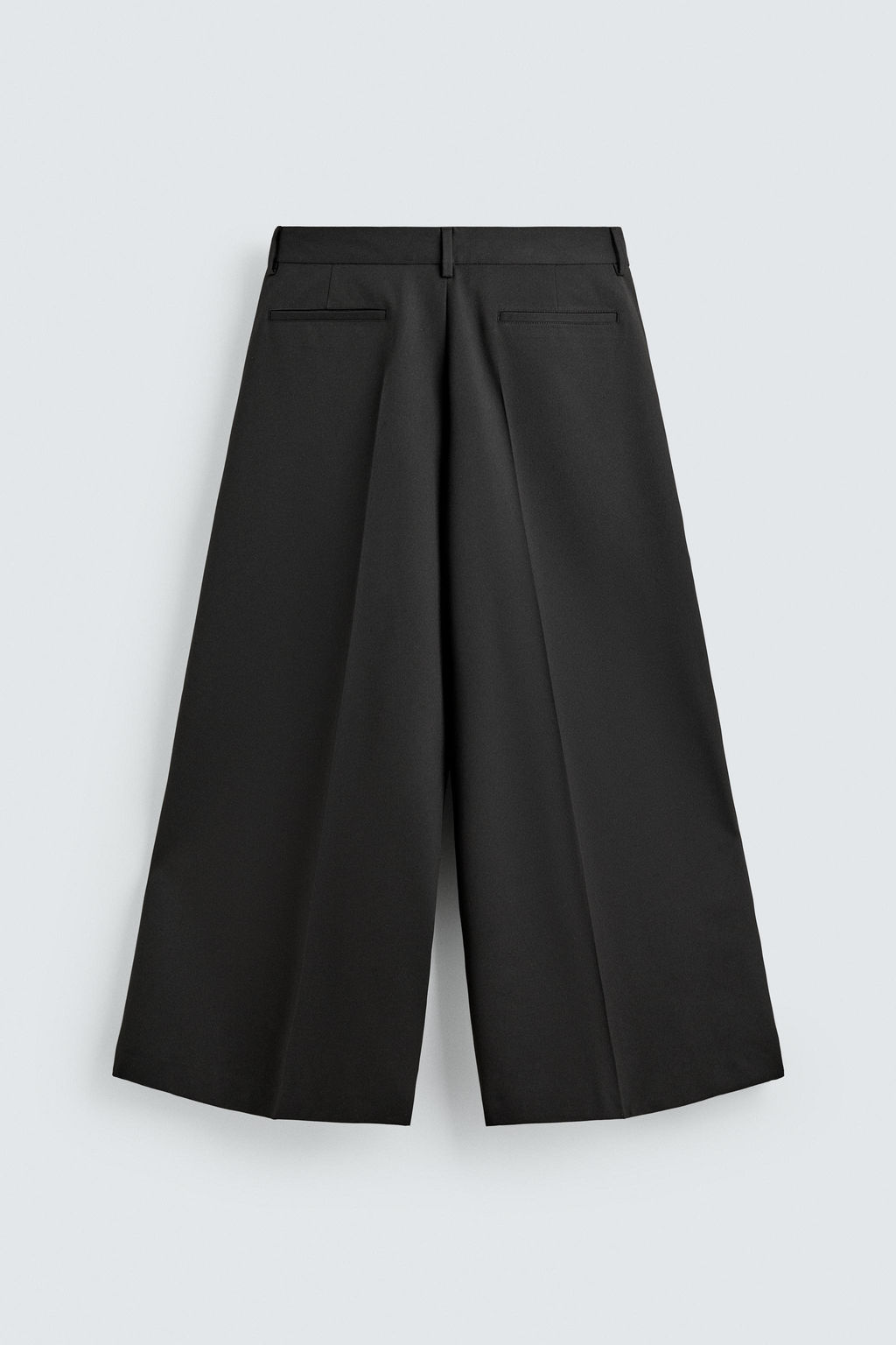 PANTAL?N WIDE FIT PLIEGUES / Negro