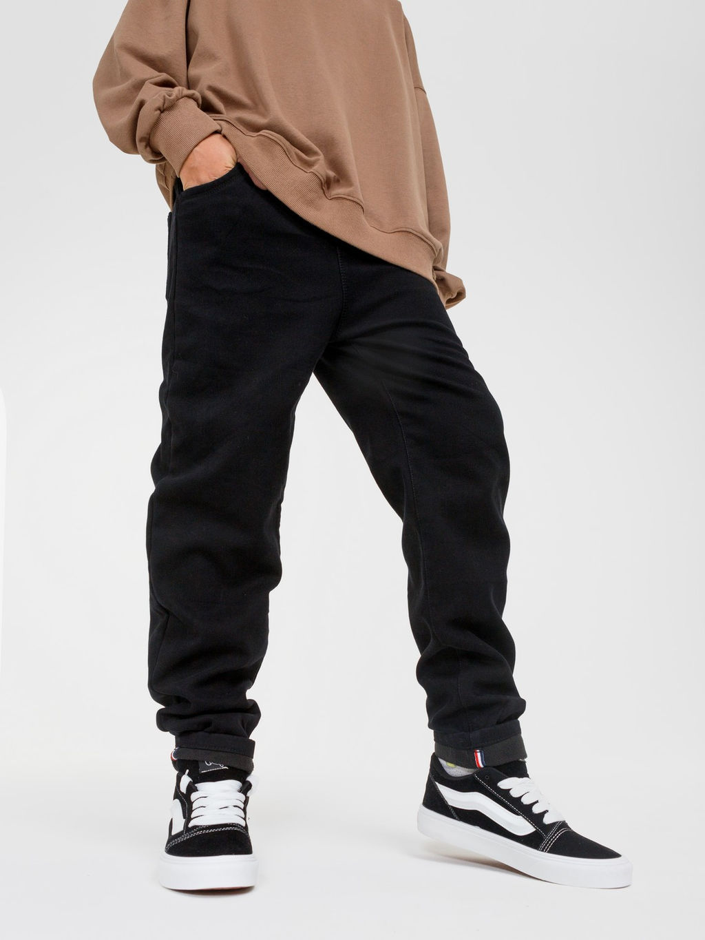 Джинсы-бананы утеплённые для мальчиков - Синий мир фото 6