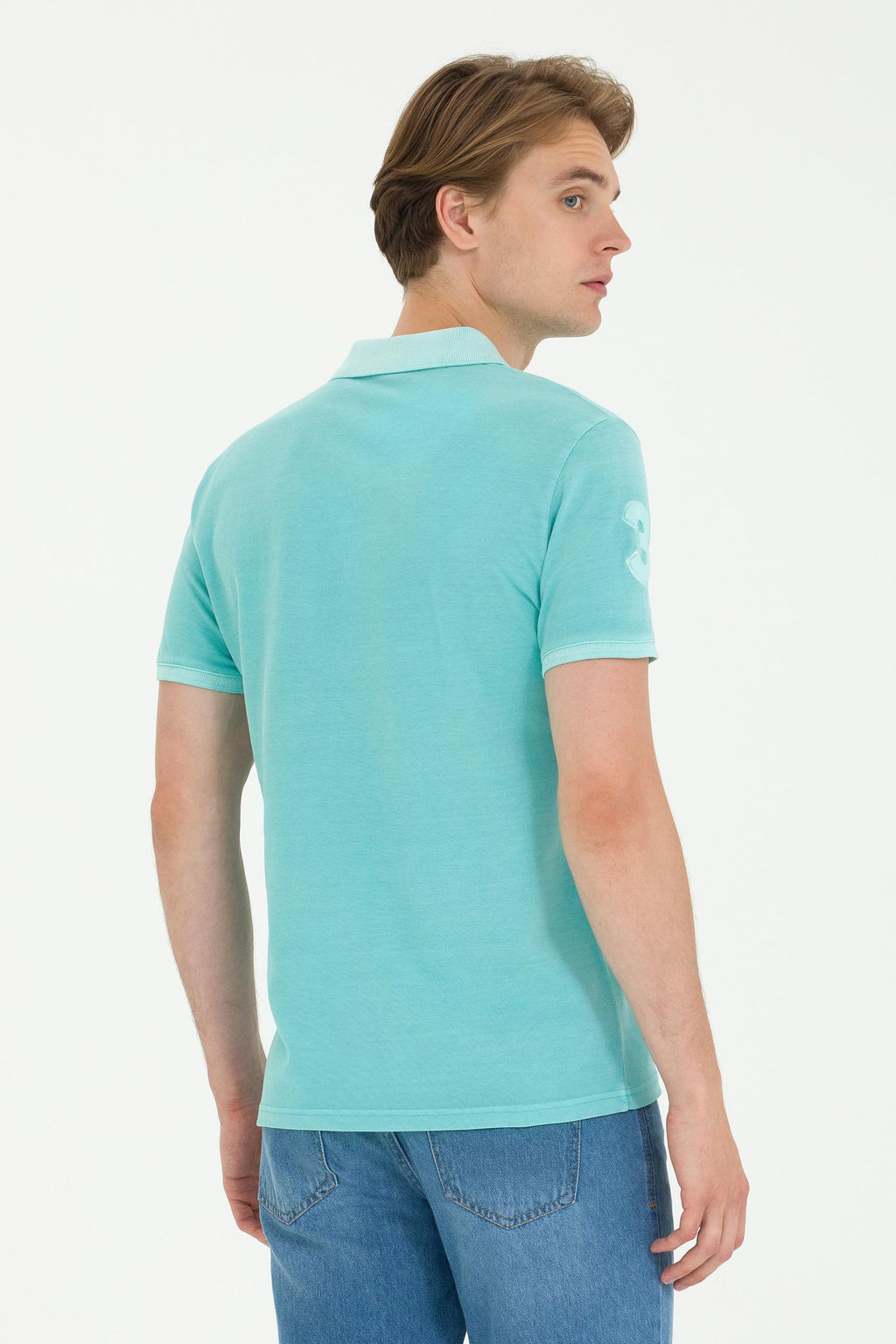 Мужская мятная базовая футболка - U.s. polo assn фото 19